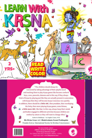 Learn with Krishna ABC - A Coloring and Writing Practice Book