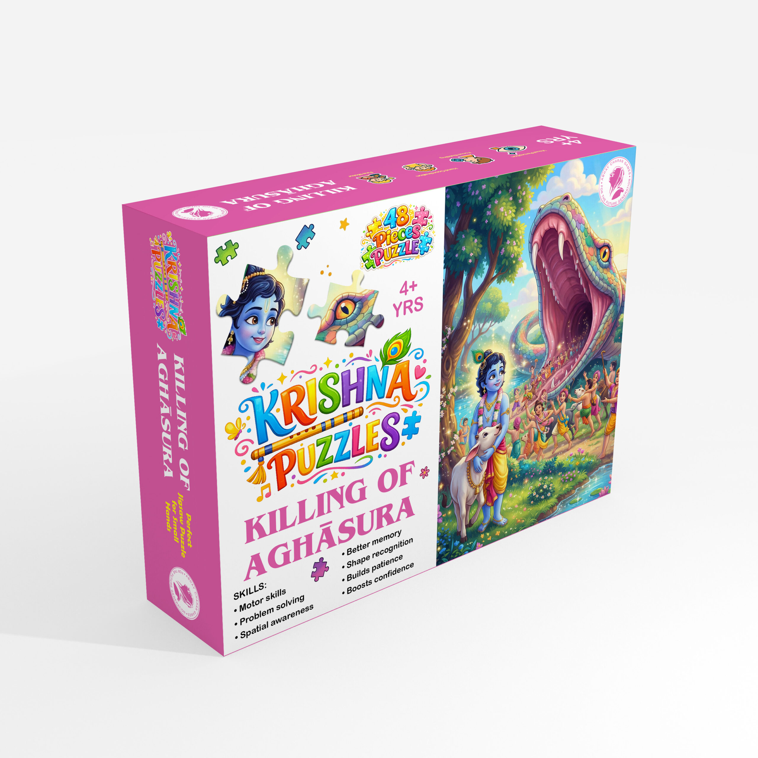 Killing of Aghāsura: 48-Jigsaw Puzzle