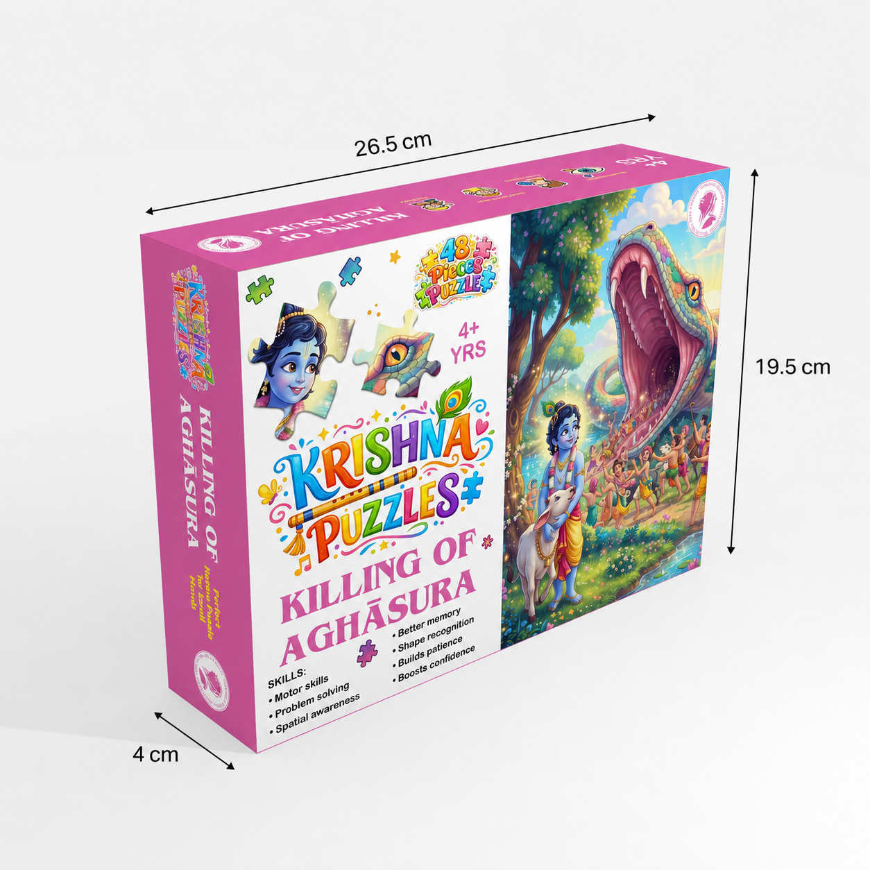 Killing of Aghāsura: 48-Jigsaw Puzzle - Image 3