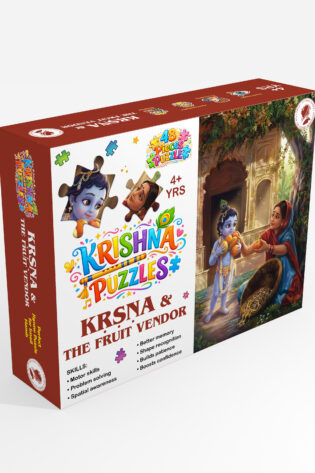 Fruit Vendor and Kṛṣṇa: 48-Piece Jigsaw Puzzle